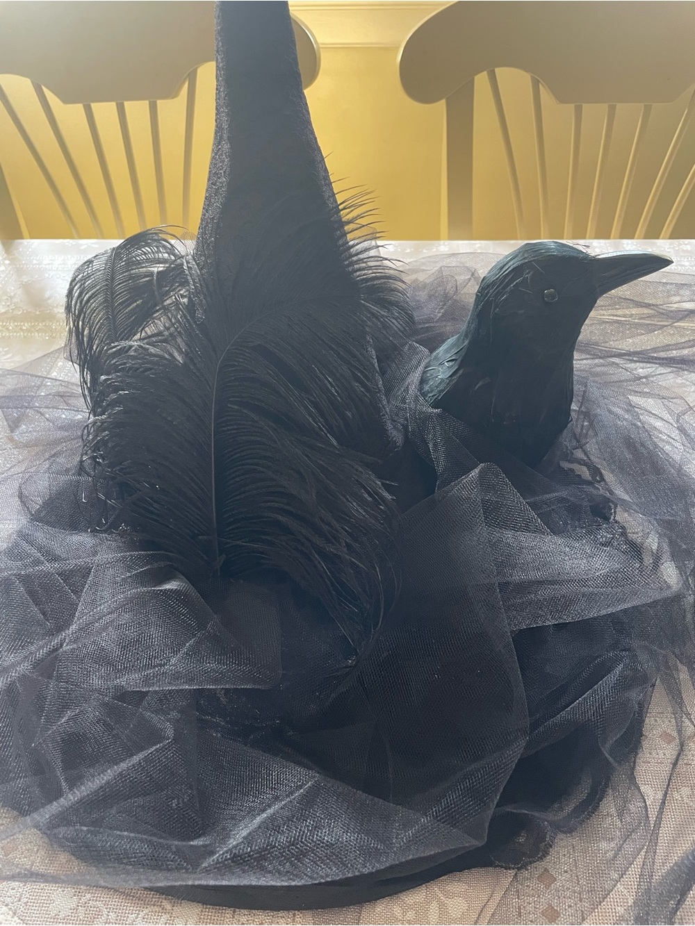 Black Witch Hat Costume Accessory